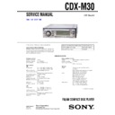 Sony CDX-M30 Service Manual