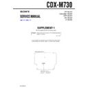 Sony CDX-M730 (serv.man2) Service Manual