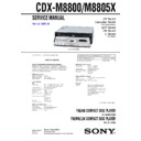 Sony CDX-M8800, CDX-M8805X Service Manual