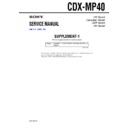 Sony CDX-MP40 (serv.man2) Service Manual