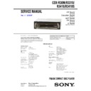 Sony CDX-R30M, CDX-R3310, CDX-R3410, CDX-R3410S (serv.man2) Service Manual