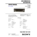 Sony CDX-R30M, CDX-R3310, CDX-R3410, CDX-R3410S Service Manual