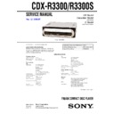 cdx-r3300, cdx-r3300s, cxs-r330gf service manual