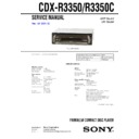 Sony CDX-R3350, CDX-R3350C Service Manual