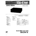 Sony CDX-R79VF Service Manual