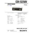 cdx-s2250v service manual