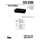 Sony CDX-U300, CDX-U300RF Service Manual