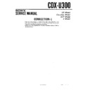 Sony CDX-U300 (serv.man3) Service Manual