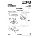 Sony CDX-U300 Service Manual