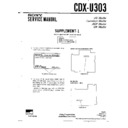 Sony CDX-U303 Service Manual
