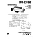 Sony CDX-U303RF Service Manual