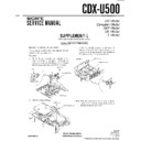 Sony CDX-U500 (serv.man3) Service Manual