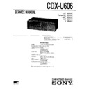 Sony CDX-U606, XR-U500RDS, XR-U700RDS, XR-U800RDS Service Manual