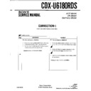 Sony CDX-U6180RDS (serv.man2) Service Manual