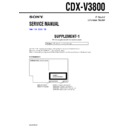 Sony CDX-V3800 (serv.man2) Service Manual