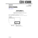 Sony CDX-V3800 (serv.man3) Service Manual