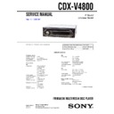 Sony CDX-V4800 Service Manual