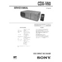 Sony CDX-V60 Service Manual