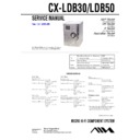 Sony CX-LDB30, CX-LDB50, XR-DB30, XR-DB50 Service Manual