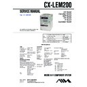 Sony CX-LEM200, XR-EM200 Service Manual