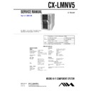 Sony CX-LMNV5, XR-MNV5 Service Manual