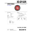 Sony CXS-S2213GF Service Manual