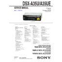 Sony DSX-A35U, DSX-A35UE Service Manual