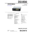 Sony DSX-MS60 Service Manual