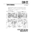 Sony EXR-22 Service Manual