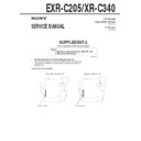 Sony EXR-C205, XR-C340 (serv.man3) Service Manual