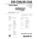 exr-c205, xr-c340 service manual