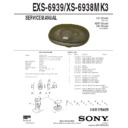 Sony EXS-6939 Service Manual