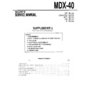 Sony MDX-40 (serv.man4) Service Manual