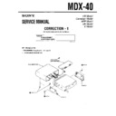 mdx-40 service manual