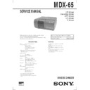 mdx-65 service manual