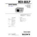 Sony MDX-66XLP Service Manual