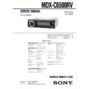 mdx-c6500rv service manual