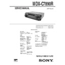 Sony MDX-C7890R Service Manual