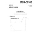Sony MDX-C8900 (serv.man2) Service Manual