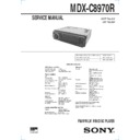 Sony MDX-C8970R Service Manual