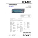 Sony MEX-1HD Service Manual