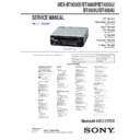 Sony MEX-BT4000E, MEX-BT4000P, MEX-BT4000U, MEX-BT4050U, MEX-BT4054U Service Manual
