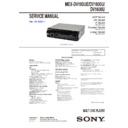 Sony MEX-DV1600U, MEX-DV1606U, MEX-DV160UE Service Manual