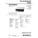 Sony MEX-GS610BE, MEX-GS610BT, MEX-N6050BT Service Manual