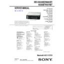 Sony MEX-N5000BE, MEX-N5000BT, MEX-N5050BT, MEX-N5070BT Service Manual