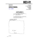 Sony MEX-R1 (serv.man2) Service Manual