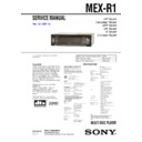 Sony MEX-R1 Service Manual