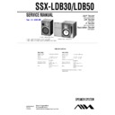 Sony SSX-LDB30, SSX-LDB50, XR-DB30, XR-DB50 Service Manual