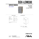 Sony SSX-LEM330, XR-EM330 Service Manual