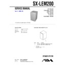 Sony SX-LEM200, XR-EM200 Service Manual